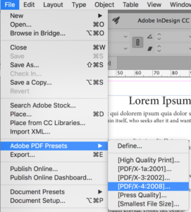 Adobe PDF Presets
